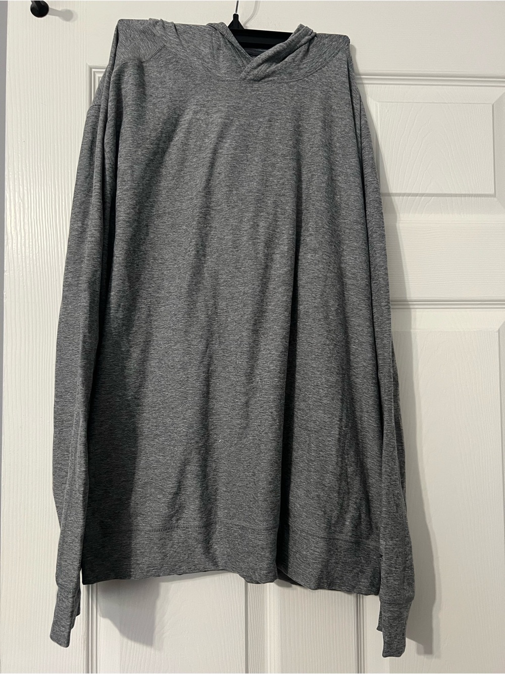 Fabletics Gray Hooded Lightweight Sweater
